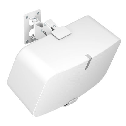 Picture of Yibracki Heavy Duty Speaker Wall Mount for Sonos 5 Mount & Sonos Play 5 Mount - Tilt & Swivel Adjustable Speaker Mount for Sonos 5 & Five Wall Mount and Sonos Play 5 Gen 2 Wall Mount, White