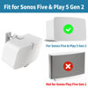 Picture of Yibracki Heavy Duty Speaker Wall Mount for Sonos 5 Mount & Sonos Play 5 Mount - Tilt & Swivel Adjustable Speaker Mount for Sonos 5 & Five Wall Mount and Sonos Play 5 Gen 2 Wall Mount, White