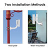 Picture of Universal Wireless Bridge Bracket Mount, Outdoor Wireless Bridge Bracket Mount, Pole Mount for Point-to-Point AP Access, Adjustable Bracket for Wall, Eave or Roof Mounting(2 Pack)