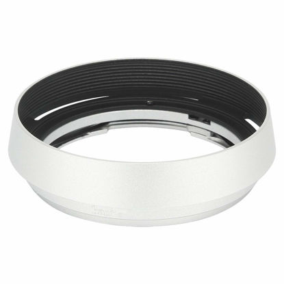 Picture of Haoge LH-ZM36 Bayonet Metal Round Lens Hood Shade for Carl Zeiss Distagon T 1.4/35 35mm f1.4 f/1.4 ZM, Voigtlander APO-LANTHAR 35mm f2 50mm f/2.0 Aspherical VM Lens Silver