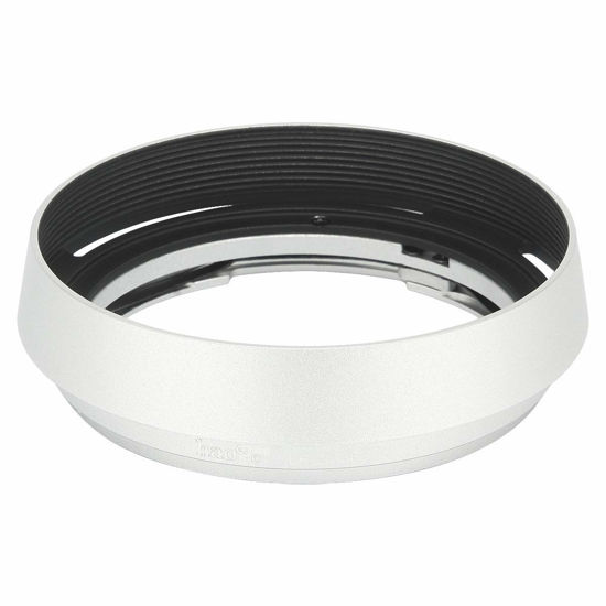 Picture of Haoge LH-ZM36 Bayonet Metal Round Lens Hood Shade for Carl Zeiss Distagon T 1.4/35 35mm f1.4 f/1.4 ZM, Voigtlander APO-LANTHAR 35mm f2 50mm f/2.0 Aspherical VM Lens Silver