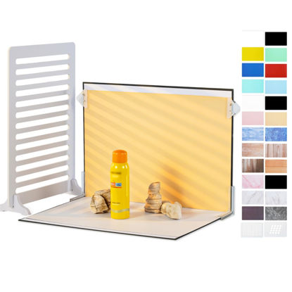 Picture of Meking 12Pcs 22Patterns Small Product Photography Backdrops Kit Photo Background Food Photography Backdrop Board with Carrying Bag and Drawstring Bag(16.5X11inch)