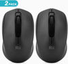 Picture of Rii Wireless Mouse,2.4G Portable Computer Mice for PC, Laptop, Windows,Office Included Wireless USB dongle (2-Pack(Black))