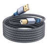 Picture of FXAVA Printer Cable - USB Printer Cable 20 Feet Printer Cable to USB [Aluminum Shell, Nylon Braided] High-Speed Printer Cord for Printer/Scanner