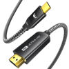 Picture of WARRKY USB C to HDMI 2.1 Cable 8K@60Hz, 4K@240Hz/120Hz,[Gold-Plated Plug, Aluminum Case]48Gbps,HDCP2.3,Compatible with Thunderbolt 3/4/5, USB4, iPhone 16/15, MacBook Pro/Air, Galaxy S24, Dell, XPS,6FT
