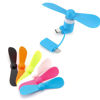 Picture of SADAHALU Mini Cell Phone Fan 6 Packs 2-in-1 Mobile Phone Fans Compatible with iPhone/iPad/Android Smartphone/Tablet Fit for Type C/Lightning Port Colorful and Powerful Fans(6-Pack)