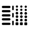 Picture of APeiSi Universal Webcam Covers - Privacy Protection Accessory, No Residue Application, Safe Screen Closure - Dots,Squares and Bars, 26 Pieces - Black