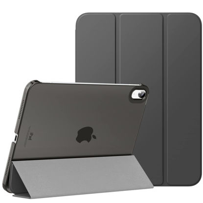 Picture of MoKo for iPad 10th Generation Case 2022, Slim Stand Hard PC Translucent Back Shell Smart Cover Case for iPad 10th Gen 10.9 inch 2022, Support Touch ID, Auto Wake/Sleep,Space Gray