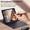 Picture of voppton for Samsung Galaxy Z Fold 6 5 4 Keyboard and Mouse, Portable Mini Bluetooth Keyboard with Leather Case and Capacitive Pen, Wireless Keyboard Case for Z Fold 6 Accessories,Black