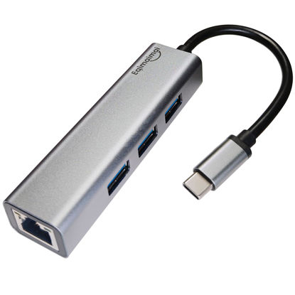 Picture of USB c hub ethernet,USB C Hub with RJ45 Gigabit Ethernet,Thunderbolt 4/3 to Ethernet Adapter,USB C to Network Adapter Compatible with MacBook Pro/Air, iPad Pro,Laptop,Chromebook,and More