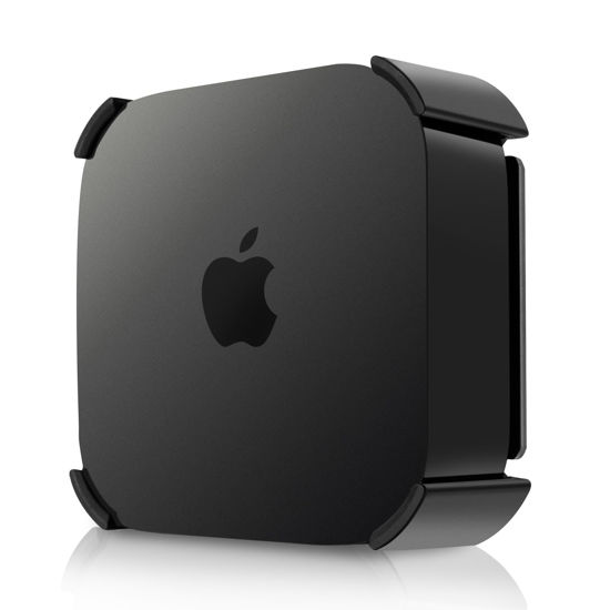 Picture of iDLEHANDS Mount for Apple TV 4K 2022 (3rd Generation) Only - TV Mount Behind TV, Celling Mount or Wall Mounting, with Special Adhesive and Screws, Black