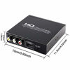 Picture of HDMI to RCA and HDMI Converter, HDMI to AV 3RCA and HDMI Adapter Support 1080P, PAL, NTSC for HD TV and Older TV (Black, Iron Shell)