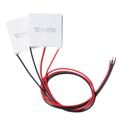 Picture of TEC1-12706 Heatsink Thermoelectric Cooler Cooling Peltier Plate Module 2Pcs 12V 55W 40mmX40mm
