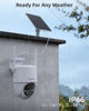 Picture of MUBVIEW 2K Solar Security Cameras Wireless Outdoor, 60° PTZ Battery Powered Outdoor Camera, 2.4Ghz WiFi Home Security Camera, Color Night Vision, Motion Detection, 2-Way Audio, 2-Pack