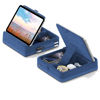 Picture of KDD Tablet Pillow Stand with Storage, Foldable iPad Holder for Lap, Desk and Bed, Angle Adjustable Soft Pad Dock with Stylus Mount Compatible with iPad Pro, Air, Mini, Book, Phone and Tablet (4-13")