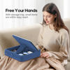 Picture of KDD Tablet Pillow Stand with Storage, Foldable iPad Holder for Lap, Desk and Bed, Angle Adjustable Soft Pad Dock with Stylus Mount Compatible with iPad Pro, Air, Mini, Book, Phone and Tablet (4-13")