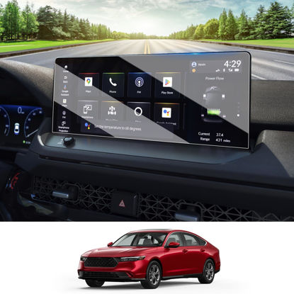 Picture of Moonlinks Compatible with 2023 2024 Honda Accord Screen Protector 12.3 Inch,Tempered Glass Screen Protector 9H Hardness Fits for Accord Sport Hybrid/EX-L Hybrid/Sport-L Hybrid/Touring Hybrid Touch