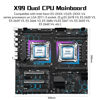 Picture of SHANGZHAOYUAN X99 Dual CPU Motherboard Intel LGA 2011-V3 Motherboard for Xeon E5 V3/V4 Series Processor (E-ATX, DDR4 Max 256GB, PCIe 3.0, NVME/NGFF M.2, SATA 6Gbps, USB 3.0, Gigabit LAN)