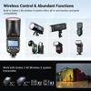 Picture of Godox V1-N V1N U Round Head Camera Flash for Nikon, 2.4G TTL Godox V1 Nikon Speedlite 1/8000s HSS Flash, Rechargable Li-ion Battery, 480 Full Power Shots, LED Modeling Lamp(USA Version)