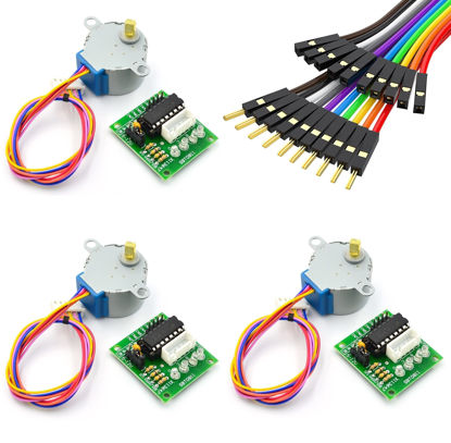 Picture of WWZMDiB 28BYJ-48 ULN2003 5V Stepper Motor and Driver Board kit Compatible with Arduino Raspberry Pi (3 Pcs)