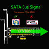 Picture of GLOTRENDS PA09-SA M.2 SATA Adapter for M.2 NGFF SATA SSD to SATA I/II/III, SATA Cable and M.2 Screws Included