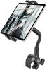 Picture of woleyi Gooseneck Tablet Bike Mount for Indoor Cycling, Gym Treadmill, Spin bike, Stationary Exercise bicycle, Peloton Handlebar, Elliptical, Stroller Clamp for iPad Pro/Air/Mini, Phone, 4.7-13" Tablet