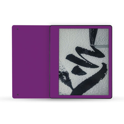 Picture of MightySkins Skin Compatible with Amazon Kindle Scribe (2022) Full Wrap - Solid Purple | Protective, Durable, and Unique Vinyl Decal wrap Cover | Easy to Apply | Made in The USA