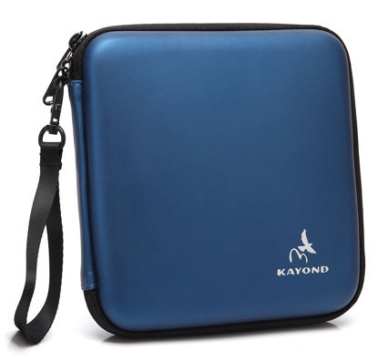 Picture of KAYOND® Portable Hard Carrying Travel Storage Case for External USB, DVD, CD, Blu-ray Rewriter/Writer and Optical Drives (Blue)