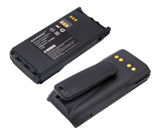 Picture of KOVHIHAV 2500mAh NTN9858C (2-Pack) Replacement Battery for Mo-to-rola XTS1500 XTS2500 PR1500 MT1500, fits Part No NTN9815/A/AR/B NTN9858/A/AR/B/C
