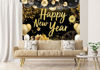 Picture of LYRYGS New Year Backdrop Happy New Year Backdrop Golden New Year Eve Photography Backdrop New Year Party Decor Banner New Year Photo Background cp-538 7x5ft