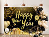 Picture of LYRYGS New Year Backdrop Happy New Year Backdrop Golden New Year Eve Photography Backdrop New Year Party Decor Banner New Year Photo Background cp-538 7x5ft