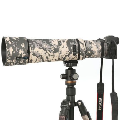 Picture of ROLANPRO Lens Cover for Canon RF 800mm F11 is STM Camouflage Rain Cover Lens Protection Sleeve-#UCP Waterproof