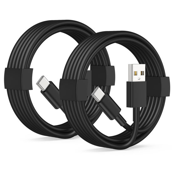 Picture of Car Carplay Cable for iPhone 16/15, 2-Pack USB A to USB C Cable for iPhone 16/16 Plus/16 Pro Max/15/15 Pro Max, iPad Pro 13/12.9/11 inch, iPad 10th, iPad Air 5/4th Charger Cord, Car Charging Cable 3FT