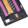 Picture of Full Screen with Screen Frame for Samsung Galaxy Tab A7 Lite Tab A7 Lite LTE SM-T225 SM-T225N LCD Display Touch Digitizer Screen Replacement with Tool Kit and Adhesive (LTE Version) Black 8.7"