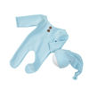 Picture of Fashion Newborn Boys Girls Baby Photo Shoot Props Outfits Crochet Clothes Long Tail Hat Pants Photography Props (Blue)