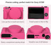 Picture of Pocoukate Case for Canon G7X Mark III Camera, Soft Silicone Protective Cover Skin with Removable Lens Cover for Powershot G7X Mark iii, Silicone Case with G7X3 Screen Protector Accessories - Peach
