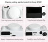 Picture of Pocoukate Case for Canon G7X Mark III Camera, Soft Silicone Protective Cover Skin with Removable Lens Cover for Powershot G7X Mark iii, Silicone Case with G7X3 Screen Protector Accessories - White