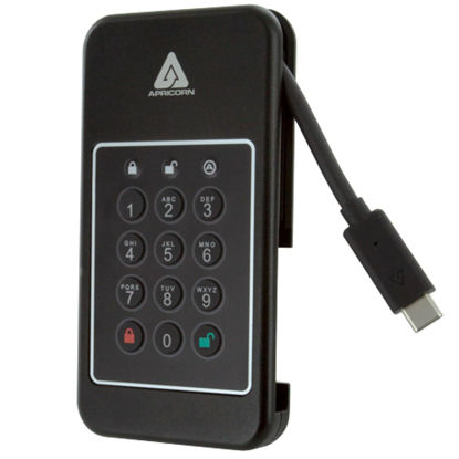 Picture of Apricorn 1TB Aegis NVX - Ultra high Speed Ruggedized SSD, USB 3.0 encrypted Drive (ANVX-1TB)