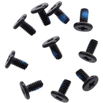 Picture of PartEGG 10pcs M2x4 mm Phillips Flat Head Screws Replacement for Dell HP ASUS Laptop Desktop PC M.2 SSD WLAN Card Cooling Fan I/O Board (Black)