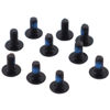 Picture of PartEGG 10pcs M2x4 mm Phillips Flat Head Screws Replacement for Dell HP ASUS Laptop Desktop PC M.2 SSD WLAN Card Cooling Fan I/O Board (Black)