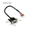 Picture of Willwewon 10Ft 3m 26AWG DB9 Female RS232 9 Pin Serial Extension Cable, RS232 D-SUB DB9 Serial to 9 Bare Wire Breakout Board Connector