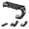 Picture of SIRUI Top Handle with Locating Mount for ARRI and NATO Mount, All-Aluminium Camera Cage Handle Grip with Cold Shoe with Safety Pin, Multiple Threaded Holes, AM-MTHA, Pack of 1