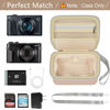 Picture of Case for Canon PowerShot G7X Mark III/ Mark II/ SX740/SX730 4K Digital Camera, Point and Shoot Camera Bag With Padded Divider Holds SD Cards, Mesh Pocket for Usb Cable, Accessories-Yellow(Box Only)