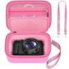 Picture of Case for Canon PowerShot G7X Mark III/ Mark II/ SX740/SX730 4K Digital Camera, Point and Shoot Camera Bag With Padded Divider Holds SD Cards, Mesh Pocket for Usb Cable, Accessories-Pink(Box Only)
