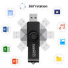 Picture of DEEKOO Flash Drive 64GB Thumb Drives Memory Sticks Jump Drive 5Pack 64GB USB 2.0 Flash Drives Mixed Colors: Red Blue Black Purple Green