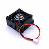 Picture of Easycargo 2-Pack 40mm Heatsink Fan 12V Kit, Cooler Heat Sink 40x40mm + 12V Ball Bearing Fan + Thermal Tape + Grill Screw Mounting Kit for Cooling 3D Printer, TEC1-12706 Thermoelectric Peltier (2)