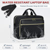 Picture of NEWHEY Laptop Bag 17.3 Inch Laptop Briefcase for Women Men Waterproof Shoulder Messenger Bag Large Computer Bag for Business Office Work College, V Thread Black