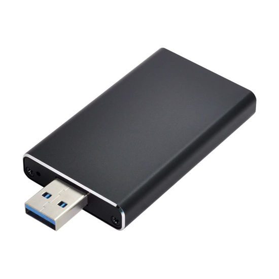 Picture of Cablecc Mini PCI-E mSATA to USB 3.0 External SSD PCBA Conveter Adapter Card with Enclosure