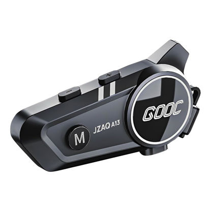 Picture of JZAQ Motorcycle Helmet Bluetooth Headset Motorcycle Helmet Speakers Intercom 2 Riders Noise Cancellation Speakers Communication Systems Motorcycle Riding/ski/Cycling/Sports