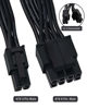 Picture of COMeap 8 Pin to 4 Pin CPU Power Adapter, CPU 8 Pin Female to CPU 8 Pin ATX 4 Pin Male Converter Extension Cable for Motherboard 9.5-inch(24cm)